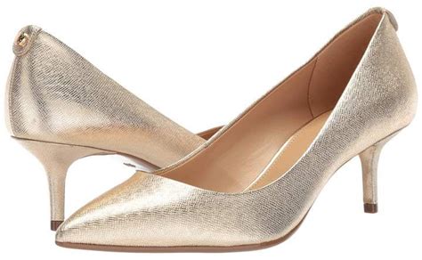 michael kors gold snake print heels|michael kors kitten heel pump.